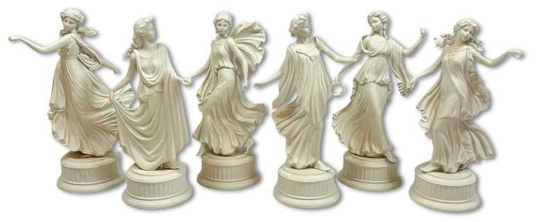 Lot 148 - Set of Six Wedgwood 'Dancing Hours' Figurines.