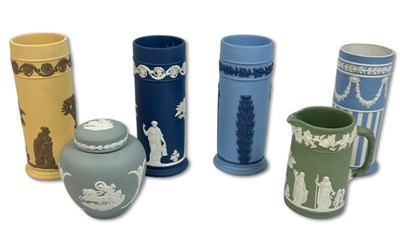 Lot 146 - A Colourful Collection of Wedgwood Jasperware.