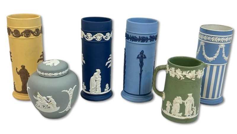 Lot 146 - A Colourful Collection of Wedgwood Jasperware.