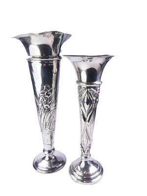 Lot 315 - Two Silver Vases.