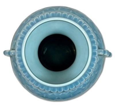 Lot 183 - Claire-De-Lune Glazed 'Phoenix' Molded Vase.