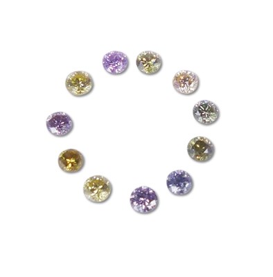 Lot 195 - Natural Fancy Coloured Diamonds.