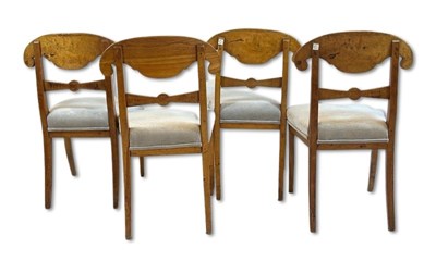 Lot 128 - A Set of Four Biedermeier Chairs.
