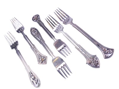 Lot 301 - Linton Sterling Silver Forks.