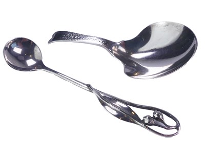 Lot 303 - Caddy Spoon & Pickle Spoon.