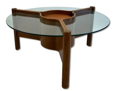 Lot 109 - Curved Mid Century Nathan Coffee Table.