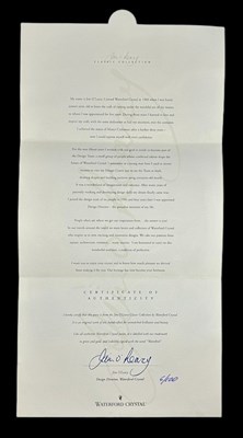 Lot 163 - Limited Edition 6/100 Jim O'Leary Waterford Celebration Collection Vase.