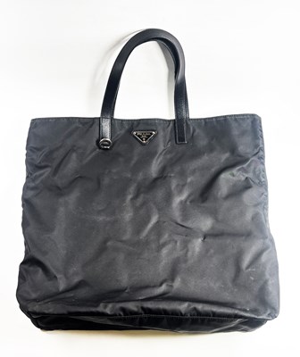 Lot 173 - Prada Tessuto Black Tote Bag.