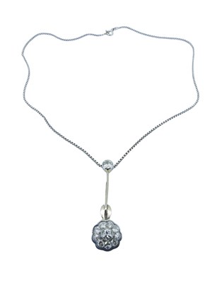 Lot 99 - Diamond Drop Pendant.