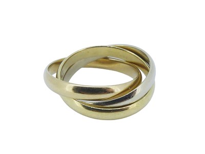 Lot 156 - Cartier Russian Wedding Ring.