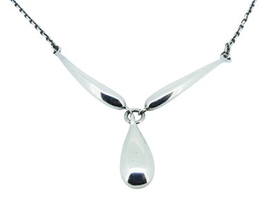 Lot 82 - Silver Ring and Necklace.