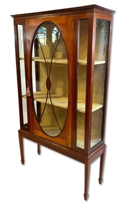 Lot 119 - Antique Glass Display Cabinet.