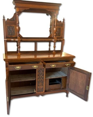 Lot 120 - Mahogany Mirrored Sideboard.