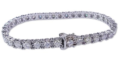 Lot 267 - Diamond Tennis Bracelet.
