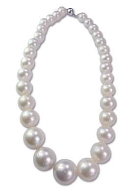 Lot 283 - Strand of South Sea Pearls.