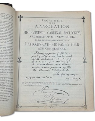 Lot 108 - 19th Century Canonical Bible by Douey & Rheims.