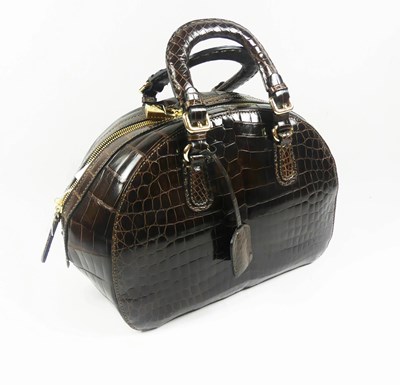 Lot 165 - Giorgio Armani Alligator Bowling Bag.