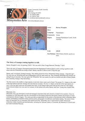 Lot 54 - Barney Wangkin b. Circa 1939.