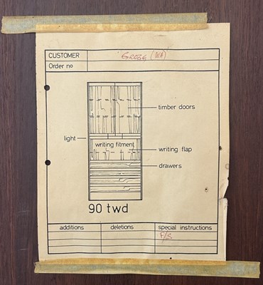 Lot 127 - Catt Furniture Writing Bureau.