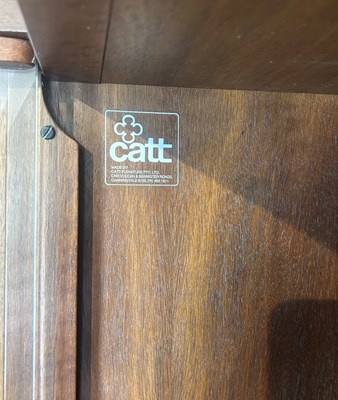 Lot 118 - Catt Furniture Bookcase with Glass Doors.