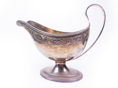 Lot 275 - Georgian Sterling Silver Gravy Boat.