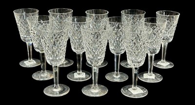 Lot 195 - Waterford Sherry Glasses.