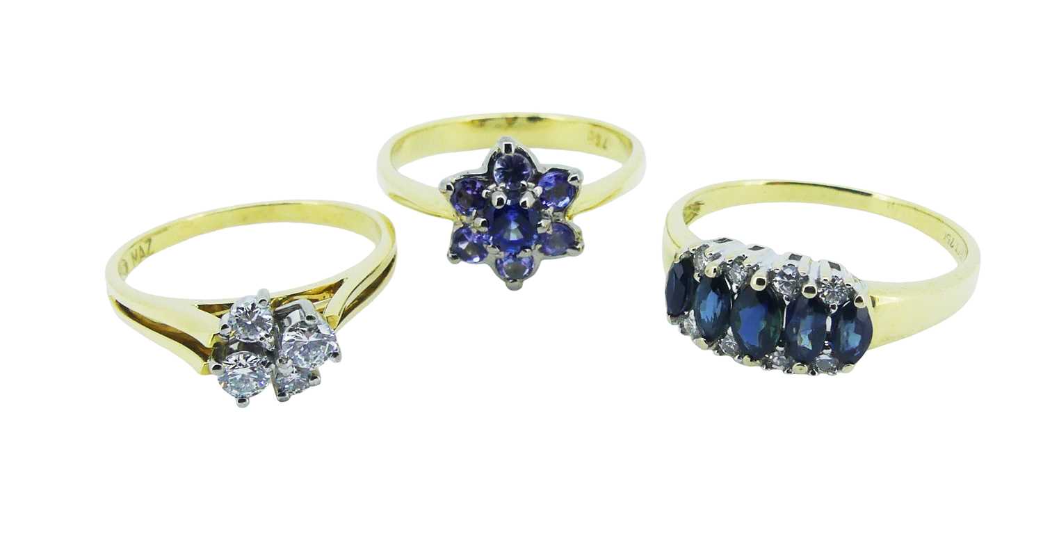 Lot 182 - A Collection of Three Rings.