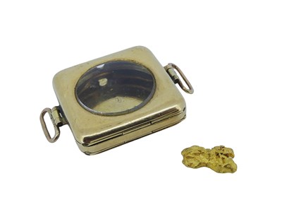 Lot 38 - Small Nugget and Watch Case.