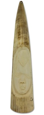 Lot 184 - Carved Elephant Ivory.