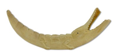 Lot 181 - Carved Boar Tusk Ivory.