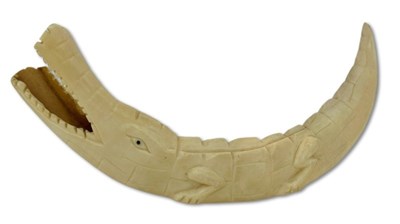 Lot 181 - Carved Boar Tusk Ivory.