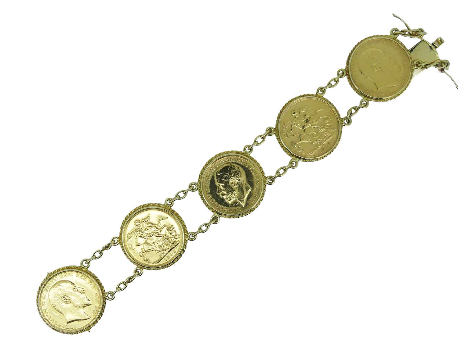 Lot 95 - Sovereign Bracelet.