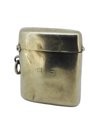 Lot 147 - Yellow Gold Match Box.