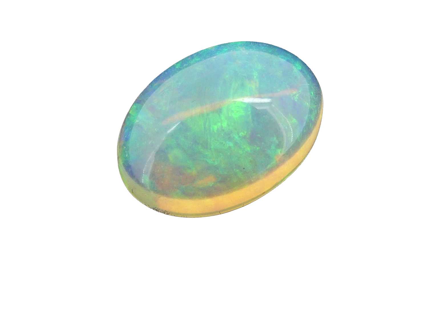 Lot 21 - Oval-shaped Opal.