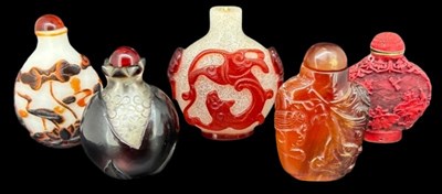 Lot 217 - 5 Oriental Snuff Bottles.