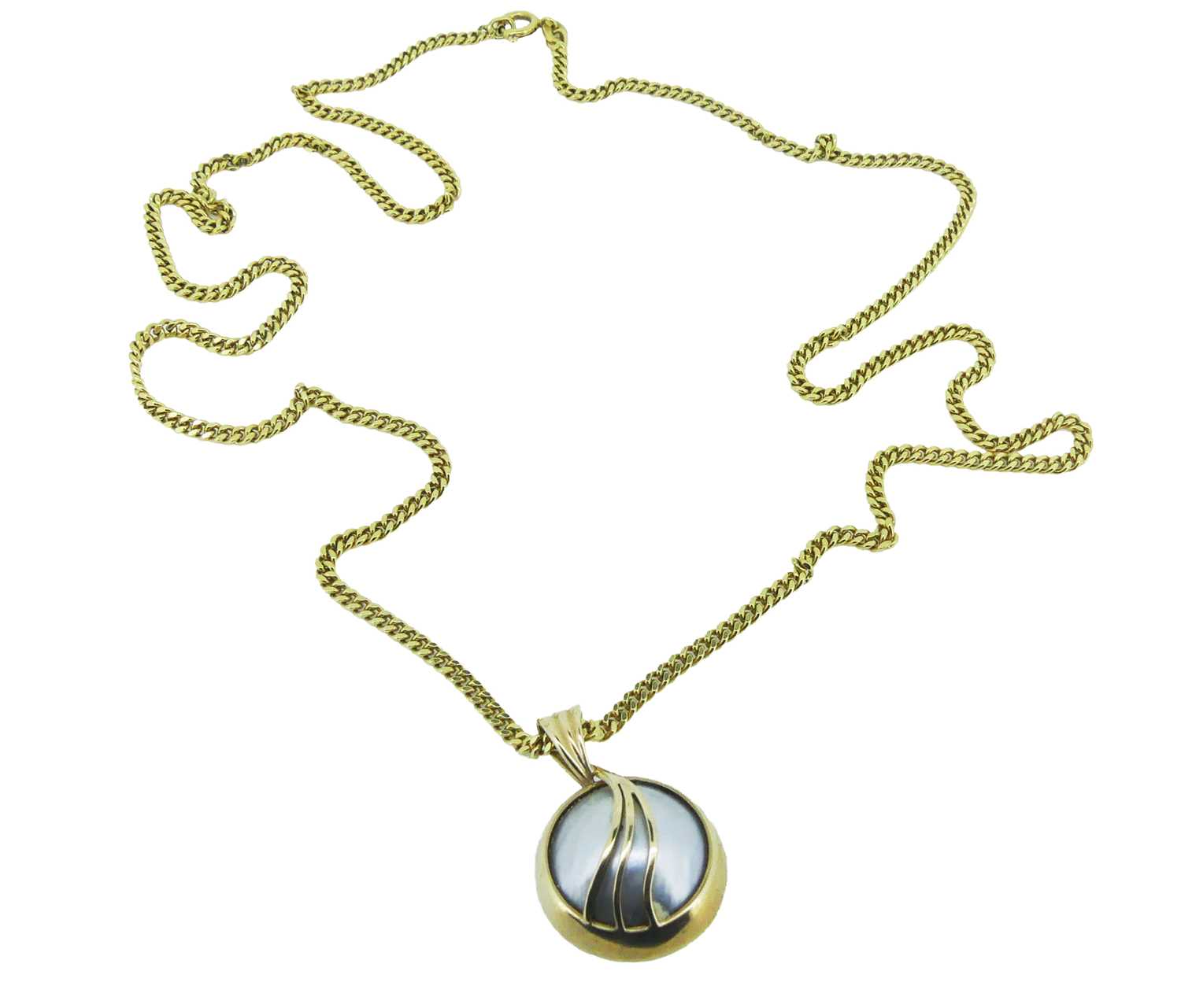 Lot 16 - Yellow Gold Chain and Pendant.