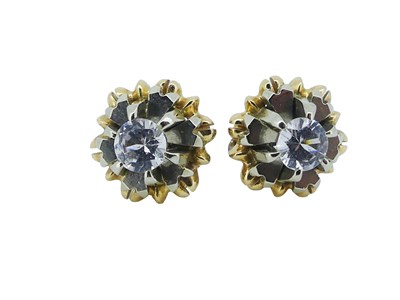 Lot 94 - Two Pairs of Gold Stud Earrings.