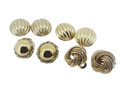 Lot 235 - A Collection of Clip On Earrings.
