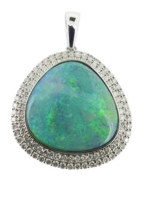Lot 135 - Lightning Ridge Opal Pendant.