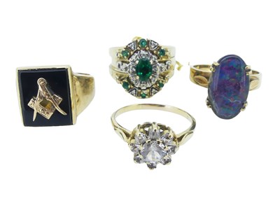 Lot 181 - A Collection of Gem-Set Rings.