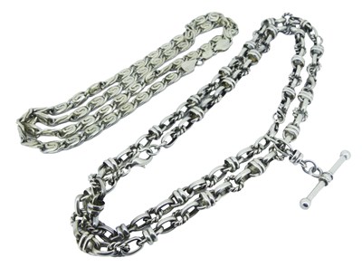Lot 8 - Two Silver Chains.