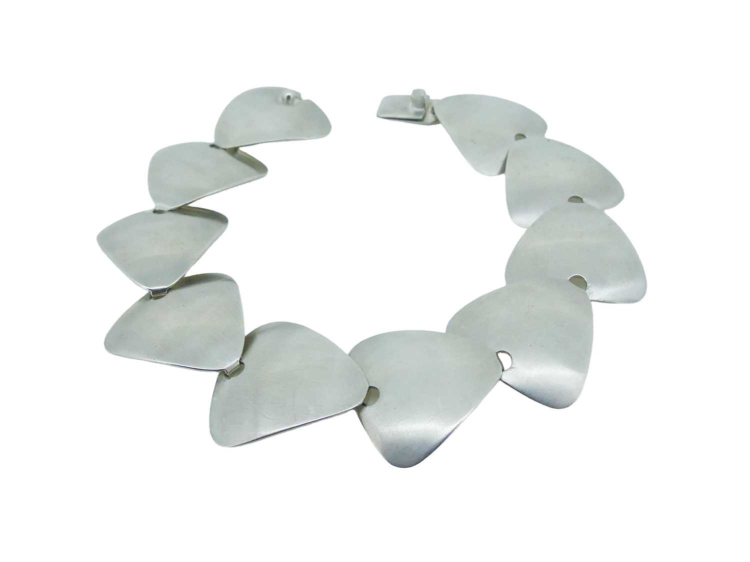 Lot 58 - Sterling Silver Free-Form Bracelet.