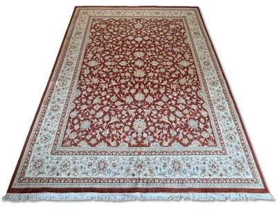Lot 150 - Large Silk and Wool Blend Rug.
