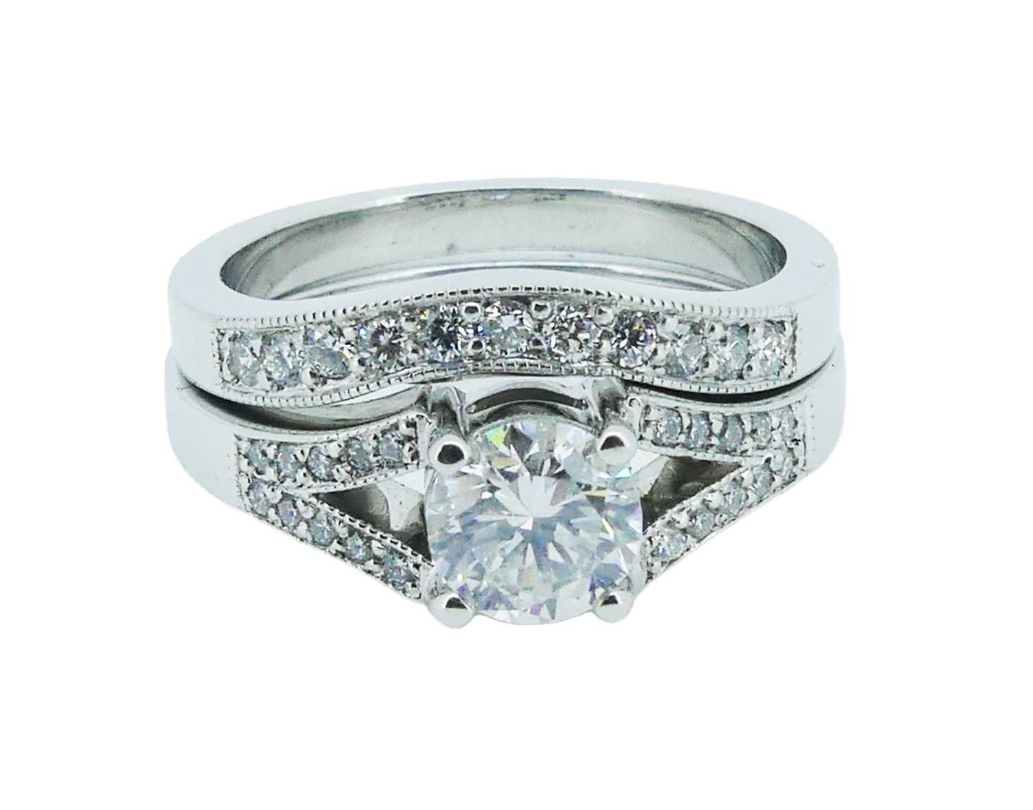 Lot 65 - Two Diamond Set Rings.