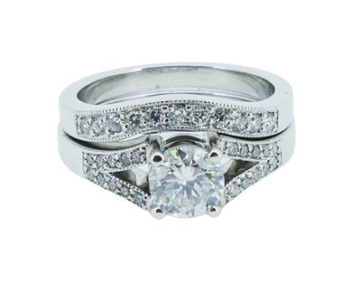 Lot 65 - Two Diamond Set Rings.