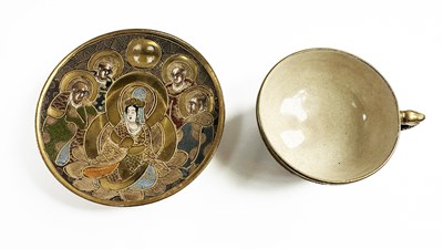 Lot 193 - Japanese Satsuma Painted & Gilt Tea Set.