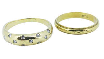 Lot 97 - Two Yellow Gold Rings.