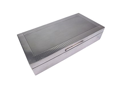 Lot 272 - Silver Cigar Box.