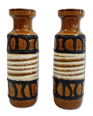 Lot 158 - A Pair of West Germany Vases by Scheurich Keramik.