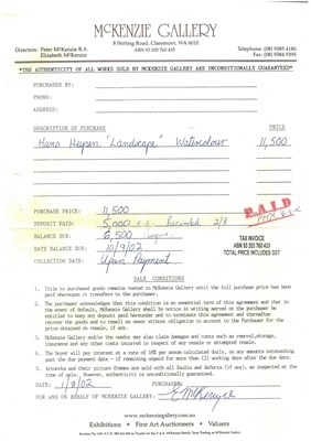 Lot 51 - Hans Heysen 1877-1968.